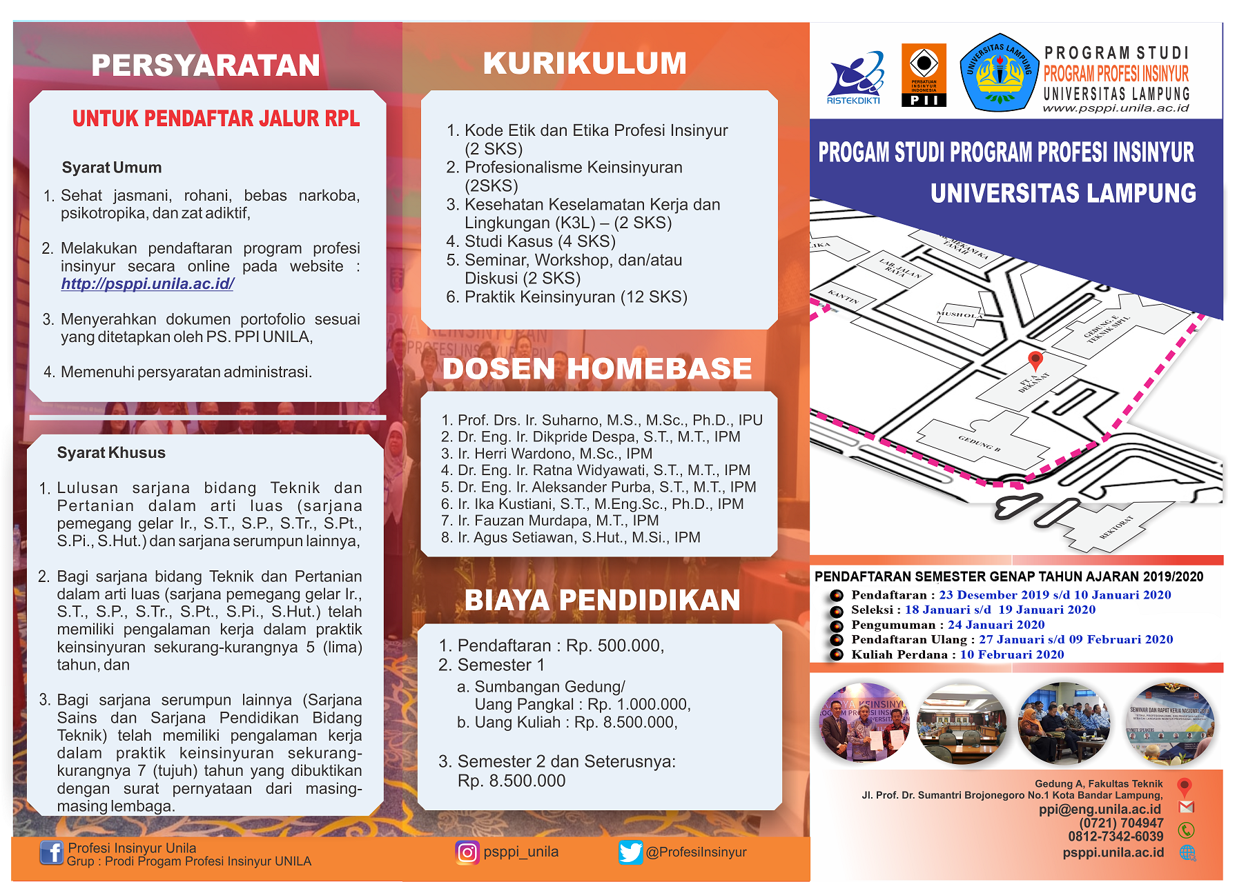 Pengumuman : Penerimaan Mahasiswa Baru Semester Genap 2019/2020